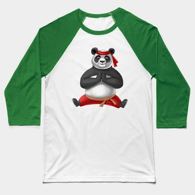 Panda doing splits. Baseball T-Shirt by Taya_art